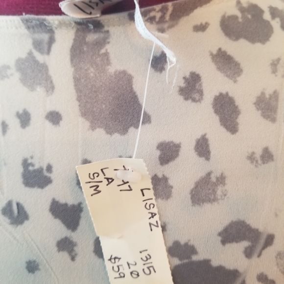 New Animal print ruched top - Picture 6 of 8